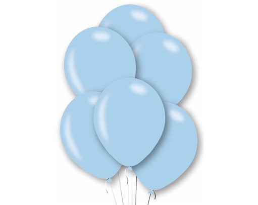 10PK 27cm POWDER BLUE BALLOONS