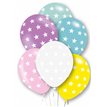 6PK 27cm STARS BALLOONS