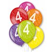 6PK 27cm AGE 4 BALLOONS