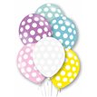 6PK 27cm POLKA DOT BALLOONS