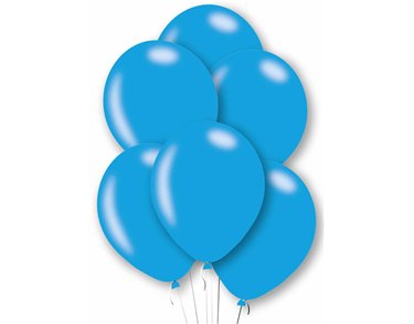 10PK 27cm METALLIC BLUE BALLOONS