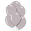 10PK 27cm METALLIC SILVER BALLOONS