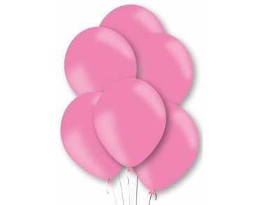 10PK 27cm PINK BALLOONS