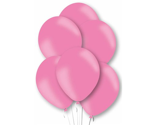 10PK 27cm PINK BALLOONS