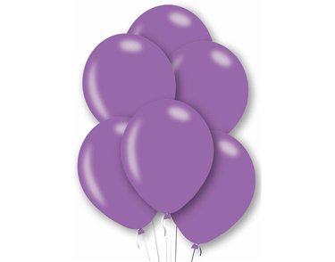 10PK 27cm PURPLE BALLOONS