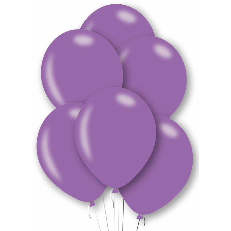 10PK 27cm PURPLE BALLOONS