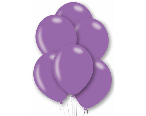 10PK 27cm PURPLE BALLOONS