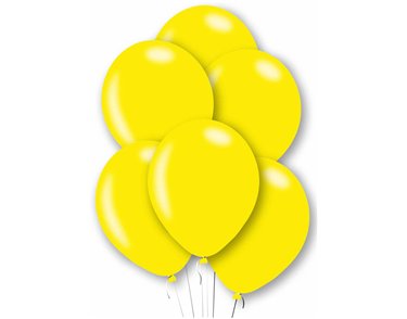 10PK 27cm YELLOW BALLOONS