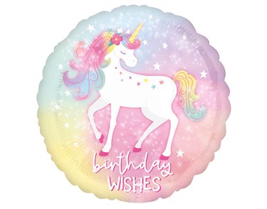 18in ENCHANTED UNICORN BIRTHDAY FOIL BALLOON