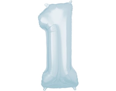 1st BIRTHDAY BLUE FOIL BALLOON
