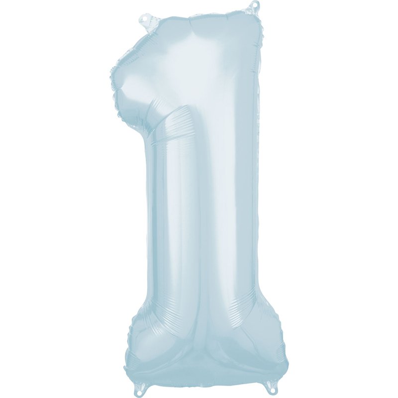 1st BIRTHDAY BLUE FOIL BALLOON