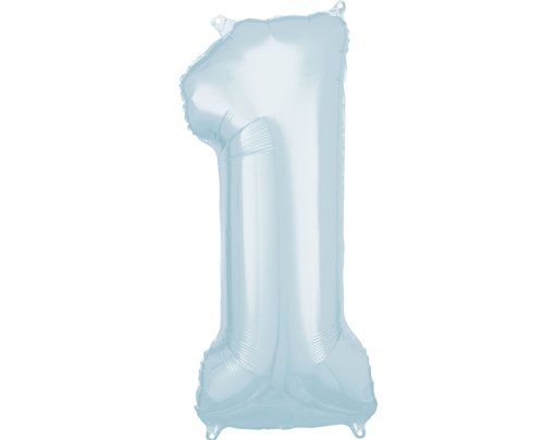 1st BIRTHDAY BLUE FOIL BALLOON