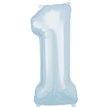 1st BIRTHDAY BLUE FOIL BALLOON