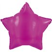 21in FUSCHIA METALIC STAR FOIL BALLOON