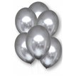6PK 11in SILVER SATIN LUXE LATEX BALLOONS