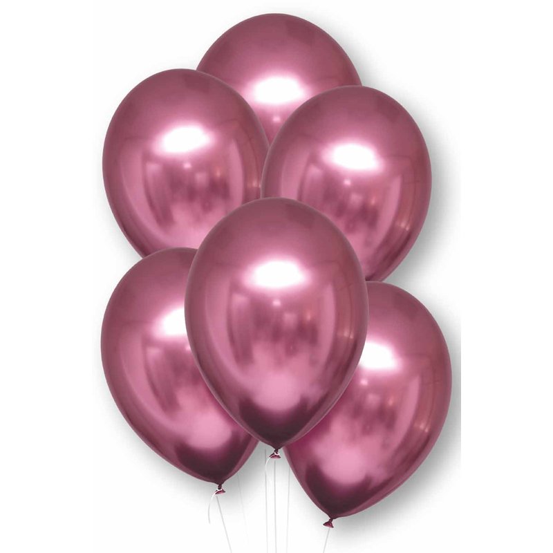 6PK 11in FLAMINGO SATIN LUXE LATEX BALLOONS
