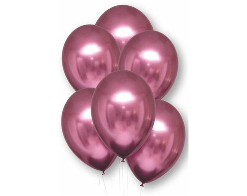 6PK 11in FLAMINGO SATIN LUXE LATEX BALLOONS