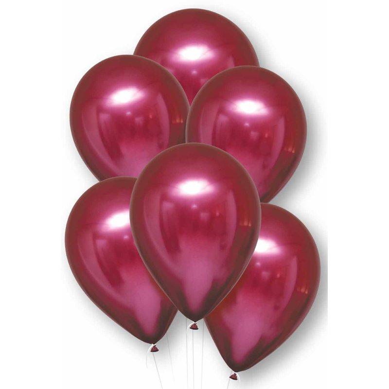 6PK 11in POMEGRANITE SATIN LUXE LATEX BALLOONS