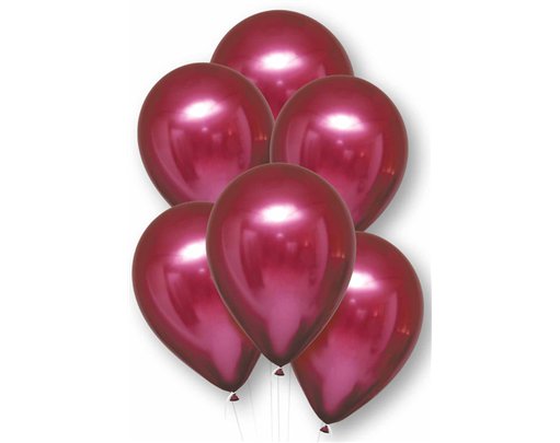6PK 11in POMEGRANITE SATIN LUXE LATEX BALLOONS