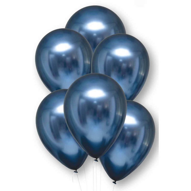 6PK 11in AZURE SATIN LUXE LATEX BALLOONS