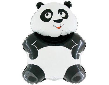 29IN PANDA SHAPED FOIL BALLOON
