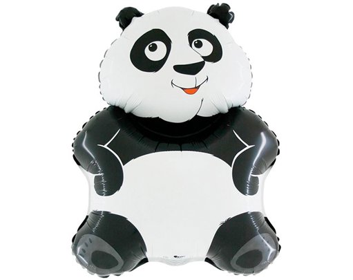 29IN PANDA SHAPED FOIL BALLOON