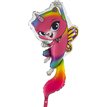 40IN RAINBOW BUTTERFLY CAT SHAPED FOIL BALLOON