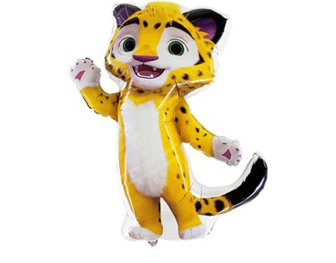 37IN TIGER SHAPED FOIL BALLOON