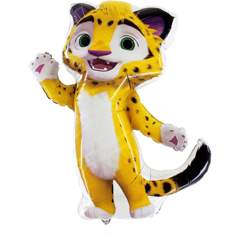 37IN TIGER SHAPED FOIL BALLOON