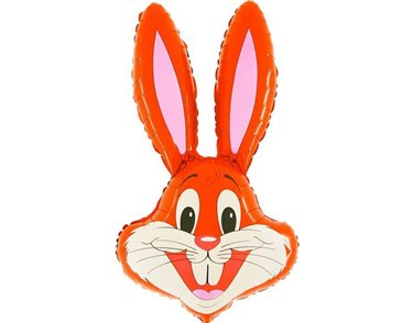 36IN RED RABBIT SHAPED FOIL BALLOON