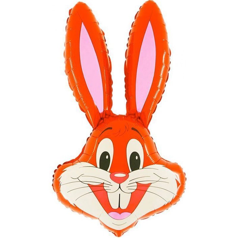 36IN RED RABBIT SHAPED FOIL BALLOON