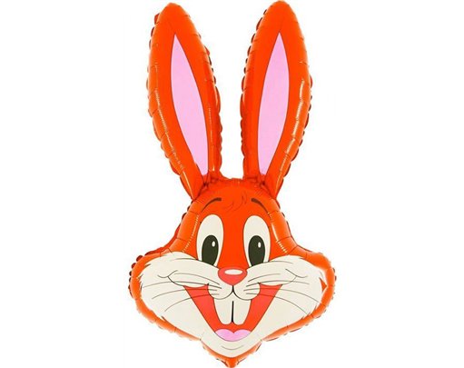 36IN RED RABBIT SHAPED FOIL BALLOON