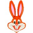 36IN RED RABBIT SHAPED FOIL BALLOON