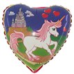 18IN UNICORN HEART SHAPED FOIL BALLOON