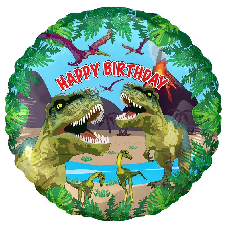 18in DINO BIRTHDAY FOIL BALLOON