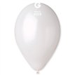 50PK 12in G120 WHITE METALLIC GEMAR BALLOONS