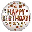 18in SATIN INFUSED BIRTHDAY SEQUINS FOIL BALLOON