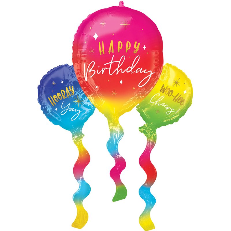 BIRTHDAY FUN BALLOONS SUPERSHAPE FOIL BALLOON