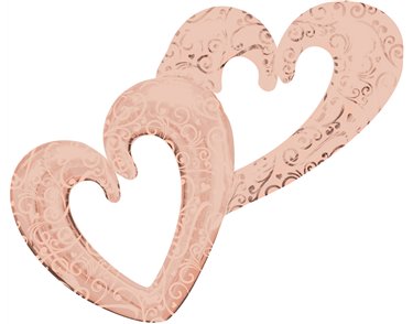 ROSE GOLD INTERLOCKING HEARTS MULTI BALLOON