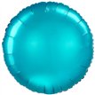 18in SATIN AQUA CIRCLE FOIL BALLOON