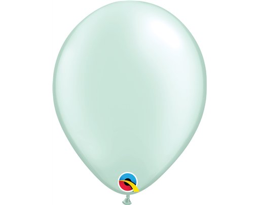 100PK 11in PEARL MINT GREEN QUALATEX