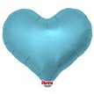 18in METALLIC LIGHT BLUE IBREX JELLY HEART 5S