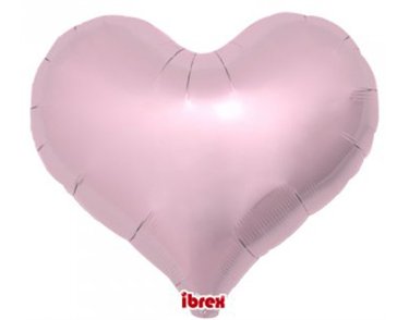 14in METALLIC LIGHT PINK IBREX JELLY HEART 5S