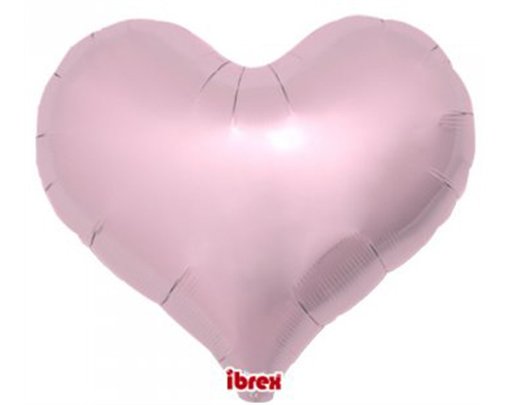 14in METALLIC LIGHT PINK IBREX JELLY HEART 5S