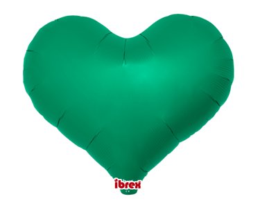 14in METALLIC GREEN IBREX JELLY HEART 5S