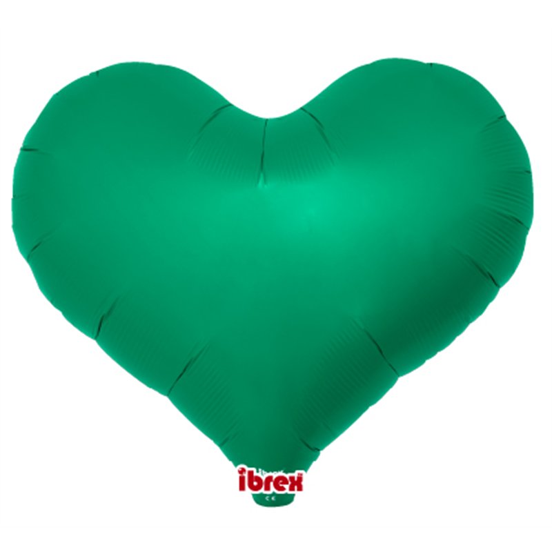 14in METALLIC GREEN IBREX JELLY HEART 5S