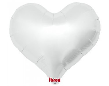 14in METALLIC SILVER IBREX JELLY HEART 5S
