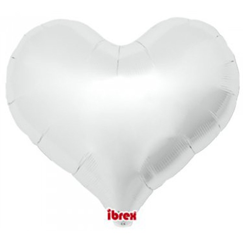14in METALLIC SILVER IBREX JELLY HEART 5S