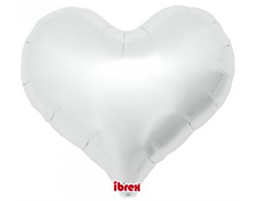 14in METALLIC SILVER IBREX JELLY HEART 5S