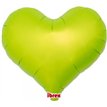 14in METALLIC LIME GREEN IBREX JELLY HEART 5S